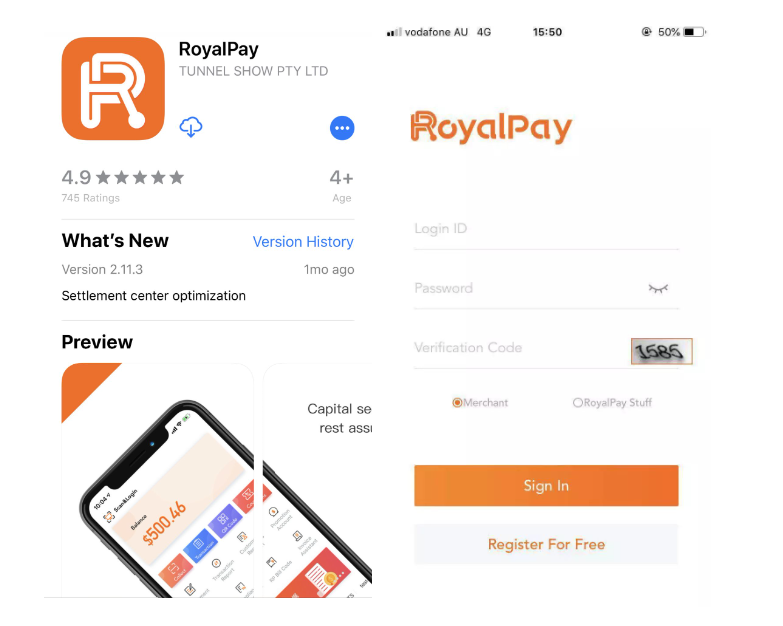 RoyalPay APP功能科普：商户自助开通申请教程(2024年版) 第1张