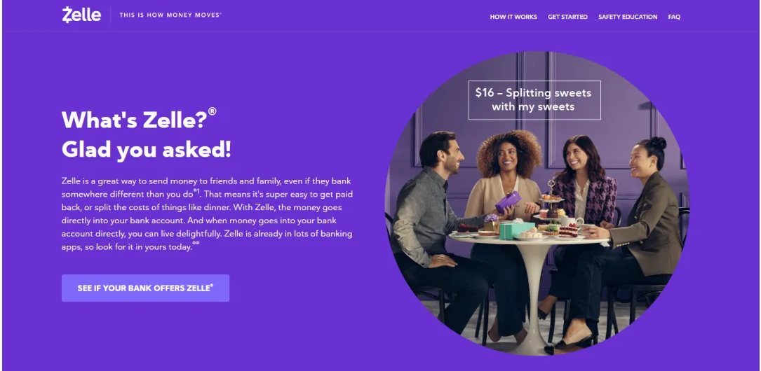 美国即时转账Zelle转账介绍:优缺点,注册及使用策略 第1张 美国即时转账Zelle转账介绍:优缺点,注册及使用策略 第1张